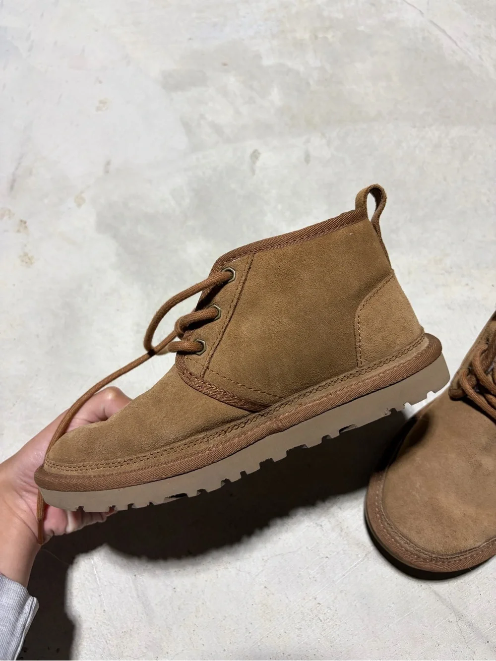 UGG neumel Boots Chestnut 6 fur lined